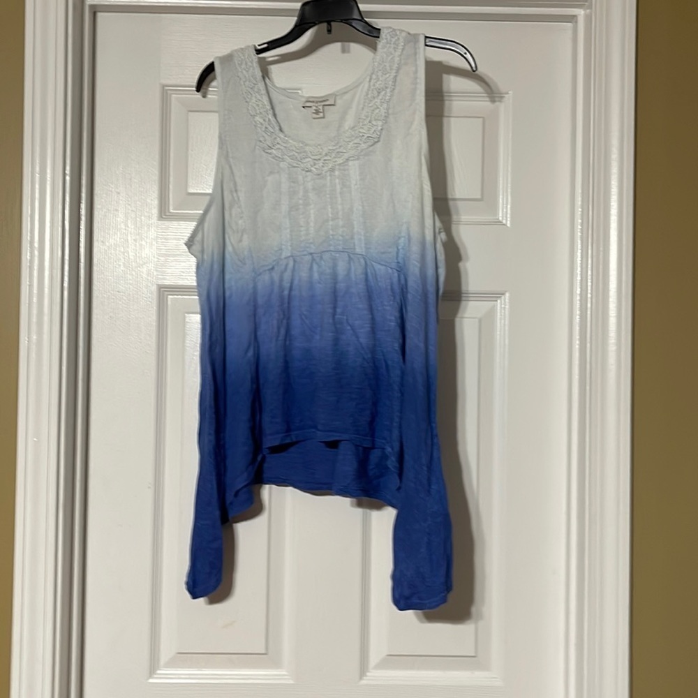 Cute Vintage America asymmetrical tank XL